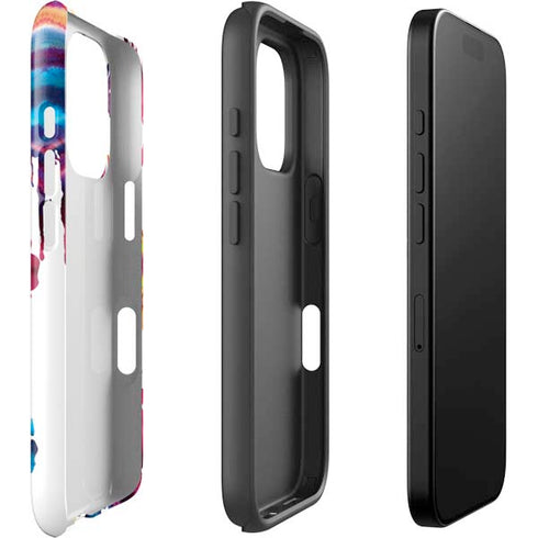 Chromatic Splatter White iPhone 16 Pro Max Impact Case